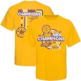 Los Angeles Lakers 2010 NBA Finals Champs Championship Roster Adult T-shirt