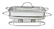 Cuisinart 7BSRT-31 Classic Entertaining Collection 12-Inch, 5-Quart Stainless Rectangular Buffet Server