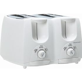 Salton Toastmaster TM4TCTW Toastmaster 4-Slot Toaster by Black & Decker