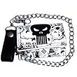 The Punisher Printed Tri-fold Chain Wallet