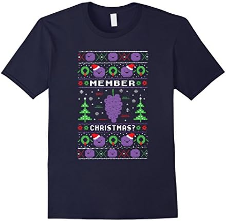 Men's Merry Christmas Member Berries T-Shirt XL Navy