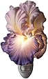 Purple Bearded Iris Night Light - Ibis & Orchid Flowers of Light Collection