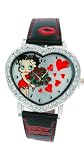 Betty Boop Women's Heart Shape Leather Band Watch Model #BB-W360A