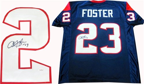 Arian Foster Autographed/Hand Signed Houston Texans Jersey (James Spence)