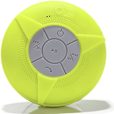#1 QUZE UPGRADED! Wireless Waterproof Bluetooth Shower Speaker. Superior Sounds And Long Lasting Battery, Hands-free Speakerphone With Built-in Mic, Compatible With All Bluetooth Devices. MICRO USB. Use For Shower, In Car, Pool, Camping, Boating, With Suction Cup. + BONUS. Lanyard Strap. LIFE TIME GUARANTEE