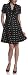 BB Dakota Women's Leopard Jacquard Dress with Dots