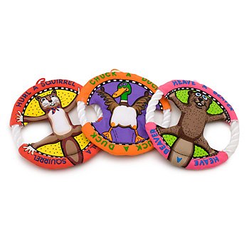 Doggy Hoots Mini Rope Ring Dog Toy