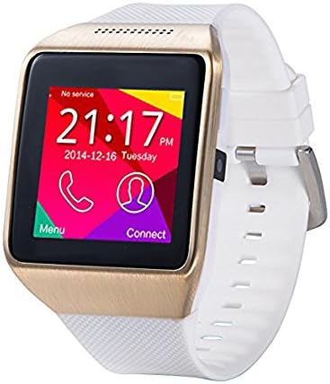 Qkking H88 Bluetooth Reloj Inteligente Smart Watch with SIM /TF Card HD LED Display With 1.5" 1.3MP Camera Wireless Bluetooth 4.1 for LG Samsung HUAWEI MI Sony Android phone-White