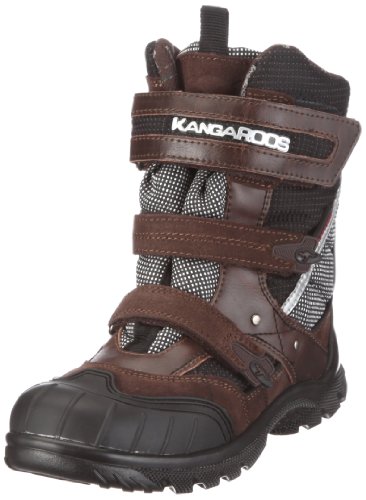 KangaROOS Damian 10904/305, Jungen Stiefel, Braun (chocolate/blk 305), EU 37