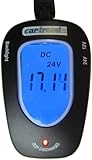 Cartrend 80127 Batterie Tester 12 Volt / 24 Volt, mit LCD Anzeige blau beleuchtet