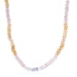 Necklace With 61.50ctw Genuine Sapphires Beautifully Crafted in 18K Yellow Gold. Total item weight 12.5g Length 20in