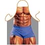 Macho Man Sexy Novelty Apron for Barbeque and Kitchen designed by Itati