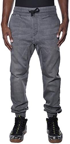 Lavish Society Drop Crotch Apparel Elastic Joggers Large