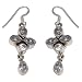 Women Fashion Sterling Silver Zircon Drop Earrings 1.5 Inches