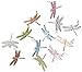 Eyelet Outlet Shape Brads 12/Pkg, Dragonflies – Metallic