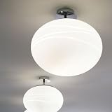 Eurofase 94310-001 Giotto Pl M 1-Light Flushmount, Chrome/White