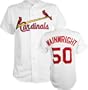 Adam Wainwright White Majestic MLB Home Replica St. Louis Cardinals Jersey