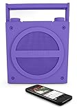 iHome iBT4 Bluetooth Boombox with FM Radio (Purple) (Discontinued by Manufacturer)