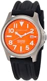 Momentum Men's 1M-SP00O1 Atlas Orange Dial Black SLK Rubber Watch