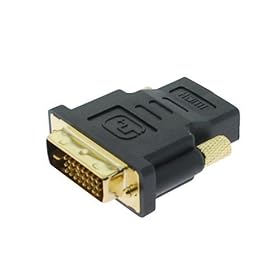 DVI 24+1 (DVI-D) Male to HDMI Female Adapter