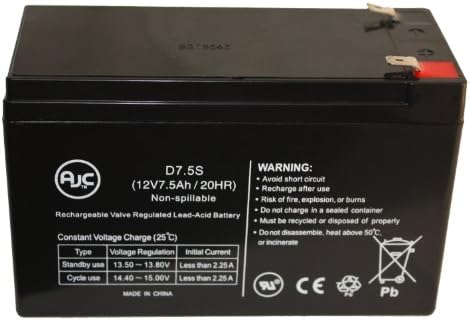 North American Drage ANESTHESIA MACHINE 2B 12V 7.5Ah Battery - This is an AJC Brand™ Replacement