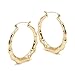 Bling Jewelry Bamboo 14K Gold-filled Large Hoop title=