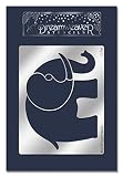Stampedous Dreamweaver Metal Stencil, Open Elephant