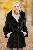 Women's Cadence Reversible Sheared Fur Coat