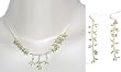 Earring and Necklace Sterling Silver Peridot Gemstone Jewelry (gnklcs329)