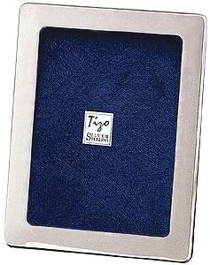 TIZO ROUND CORNER fine sterling silver polished frame - 8x10