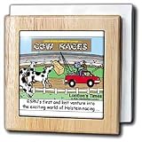 Review 3dRose LLC  / ESPN Covers Cow Races - 6 Inch Tile Napkin Holder
