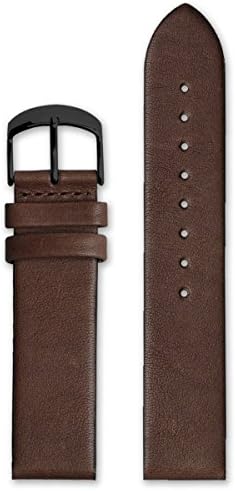 HyperGrand Classic 20MM Brown Leather Watch Strap w/ Black Buckle