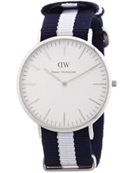Daniel Wellington Classic Glasgow Silver Men´s 40mm Round Case
