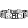 Inox Jewelry 316L Stainless Steel Cut Out Hole Bracelet