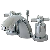Kingston Brass KS2951ZX Kingston Brass Millennium Mini Widespread Lavatory Faucet, Polished Chrome