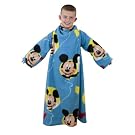 Childrens/Kids Boys Mickey Mouse Sleeved Fleece Snuggle Blanket
