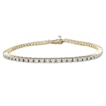10k White or Yellow Gold Diamond 4-Prong Tennis Bracelet (2 cttw, I-J Color, I1-I2 Clarity)