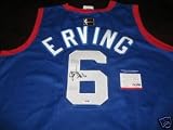 Julius Dr J Erving 76ers,hof Psa/dna Coa Signed Jersey - Autographed NFL Jerseys