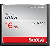 SanDisk Ultra 16GB Compact Flash Memory Card Speed Up To 50MB/s, Frustration-Free Packaging- SDCFHS-016G-AFFP (Label May Change)