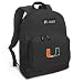 University of Miami Backpack Black UM Logo for Travel or School Bags - BEST QUALITY Unique Gifts For Boys, Girls, Adults, College Students, Men or Ladies