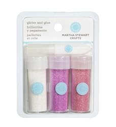 Martha Stewart Crafts Glitter, Iridescent, Pink, 3-Pack