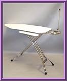 Ironing Board Mega Iron Center Wide (17x48) w/ Sleeve Board in Chrome by Whitney Design