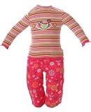 : Deux Par Deux Striped Tee and Printed Pant Set