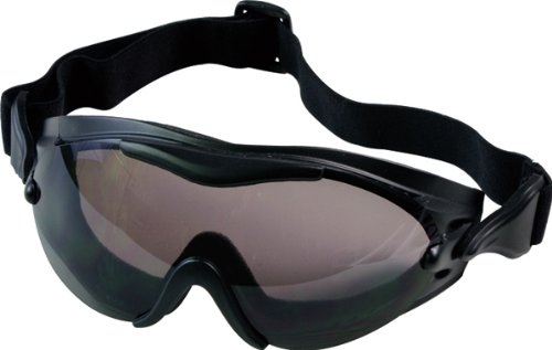 Black SWAT TEC Single Lens Anti-Fog & Scratch Resistant Tactical Goggles