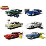 Set of 6 Muscle Car Garage Hobby Collection Series 3 1 64 by Collectable Diecast
