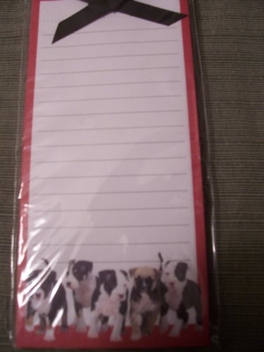 Magnetic List Pad ~ Boston Terrier Pups On Sale