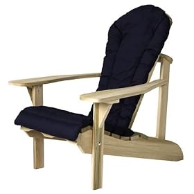 Outdoor Patio Adirondack Chair Cushion - Blue by visiondecor Furniture