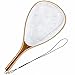 SF Fly Fishing Landing Soft Silicone Rubber Mesh Trout Catch and Release Net with Black Magnetic Net Release Combo Kit