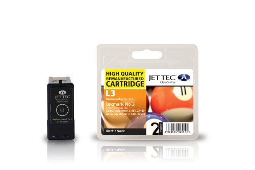Lexmark No.3 Remanufactured Ink Cartridge by JetTec - L3