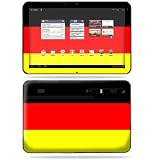 Protective Vinyl Skin Decal Cover for Motorola Xoom Tablet German Flag